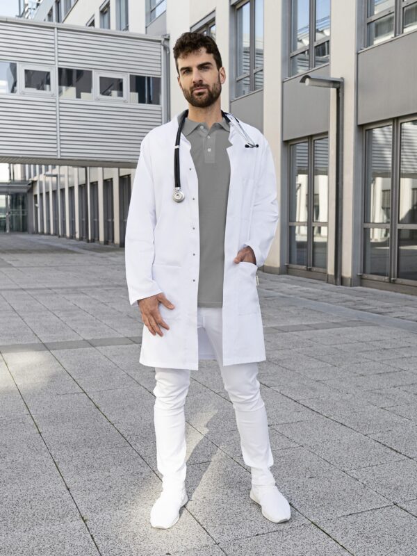 KY164 Karlowsky Herrenkittel Modern-Shape Stehkragen