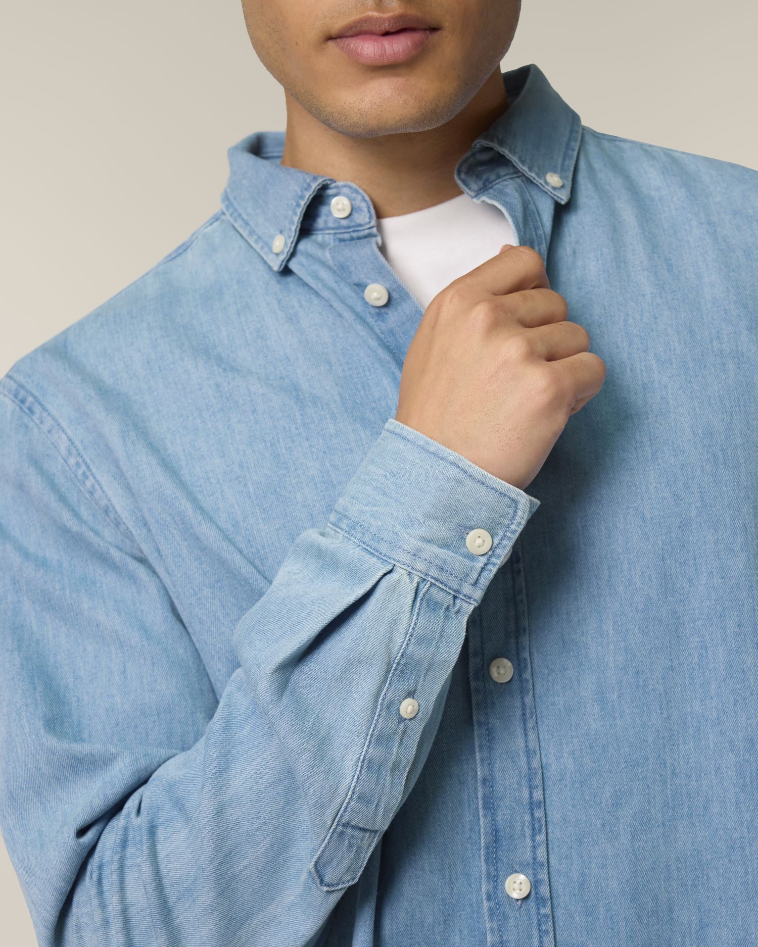 Stanley Denim Shirt Front Detail
