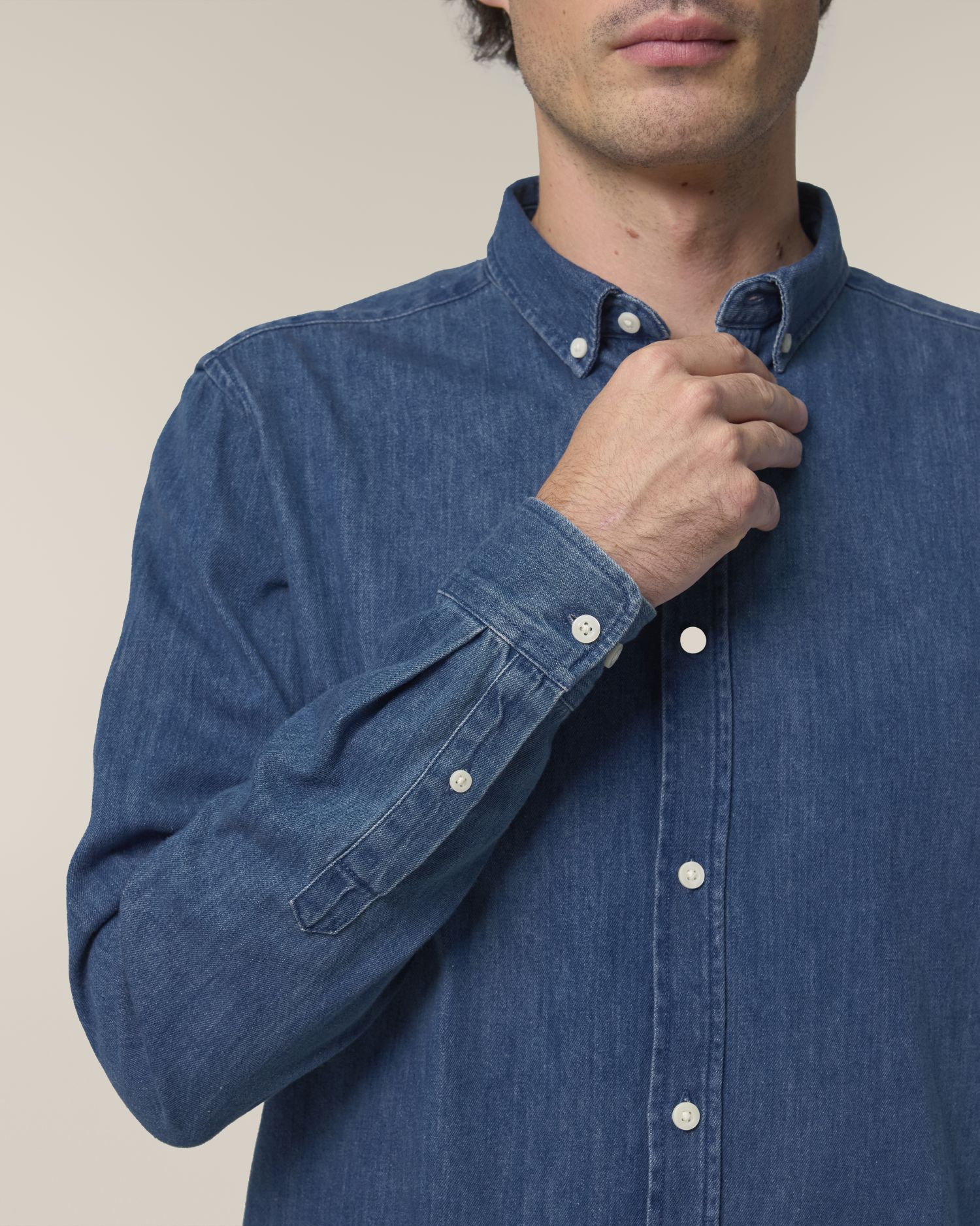 Stanley Denim Shirt Front Detail