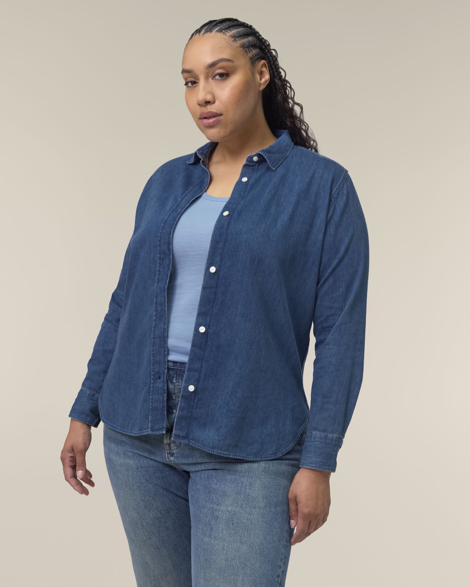 Stella Denim Shirt Front Main