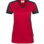 HAKRO Damen V-Shirt Contrast MIKRALINAR® - Produktbild