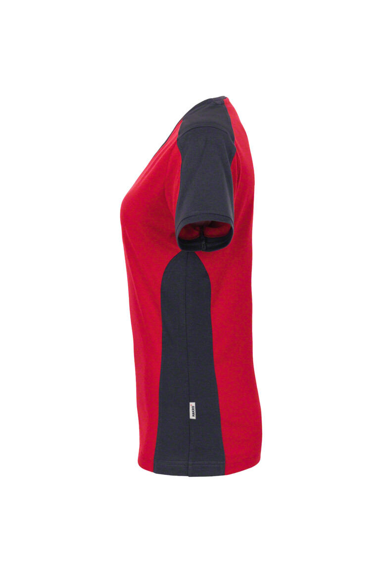 HAKRO Damen V-Shirt Contrast MIKRALINAR® - Produktbild