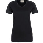 HAKRO Damen V-Shirt Contrast MIKRALINAR® - Produktbild