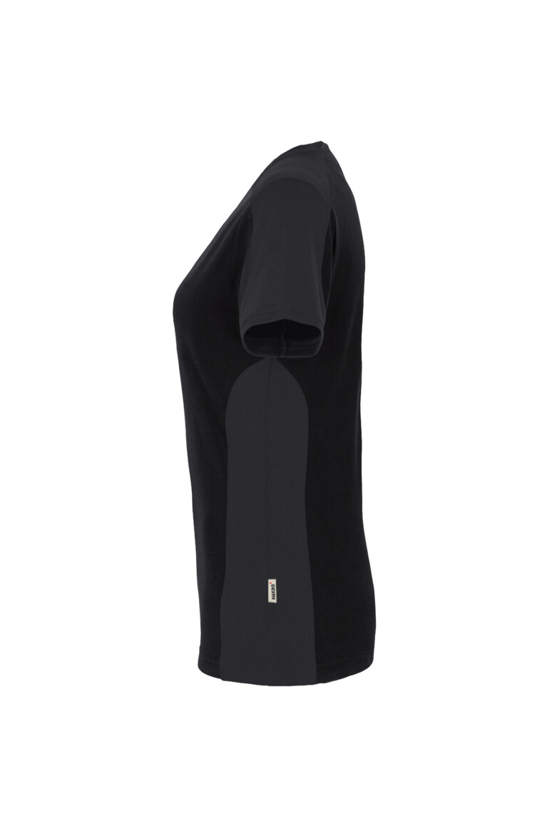 HAKRO Damen V-Shirt Contrast MIKRALINAR® - Produktbild