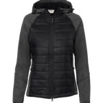 HAKRO Damen Kapuzen-Hybridjacke Contrast