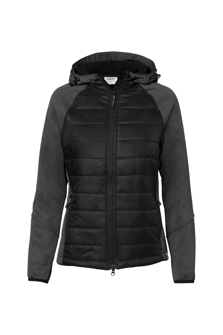 HAKRO Damen Kapuzen-Hybridjacke Contrast