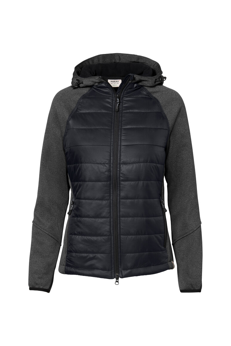 HAKRO Damen Kapuzen-Hybridjacke Contrast