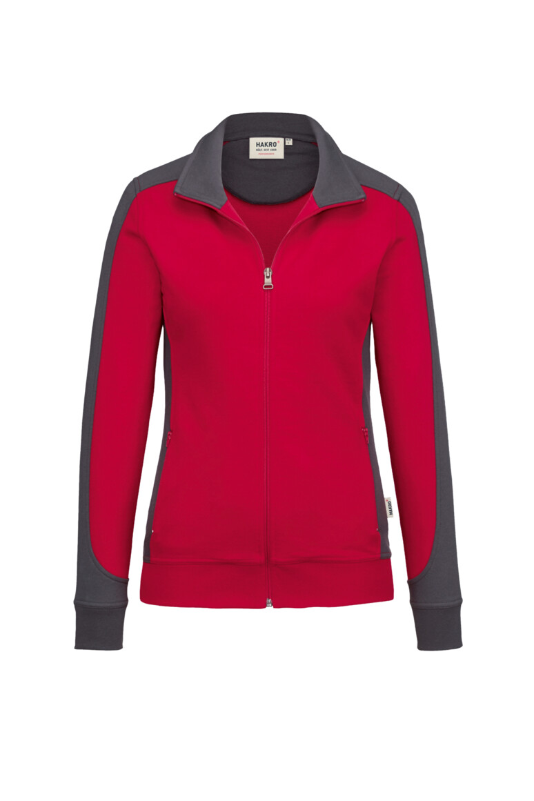 HAKRO Damen Sweatjacke Contrast MIKRALINAR® - Produktbild