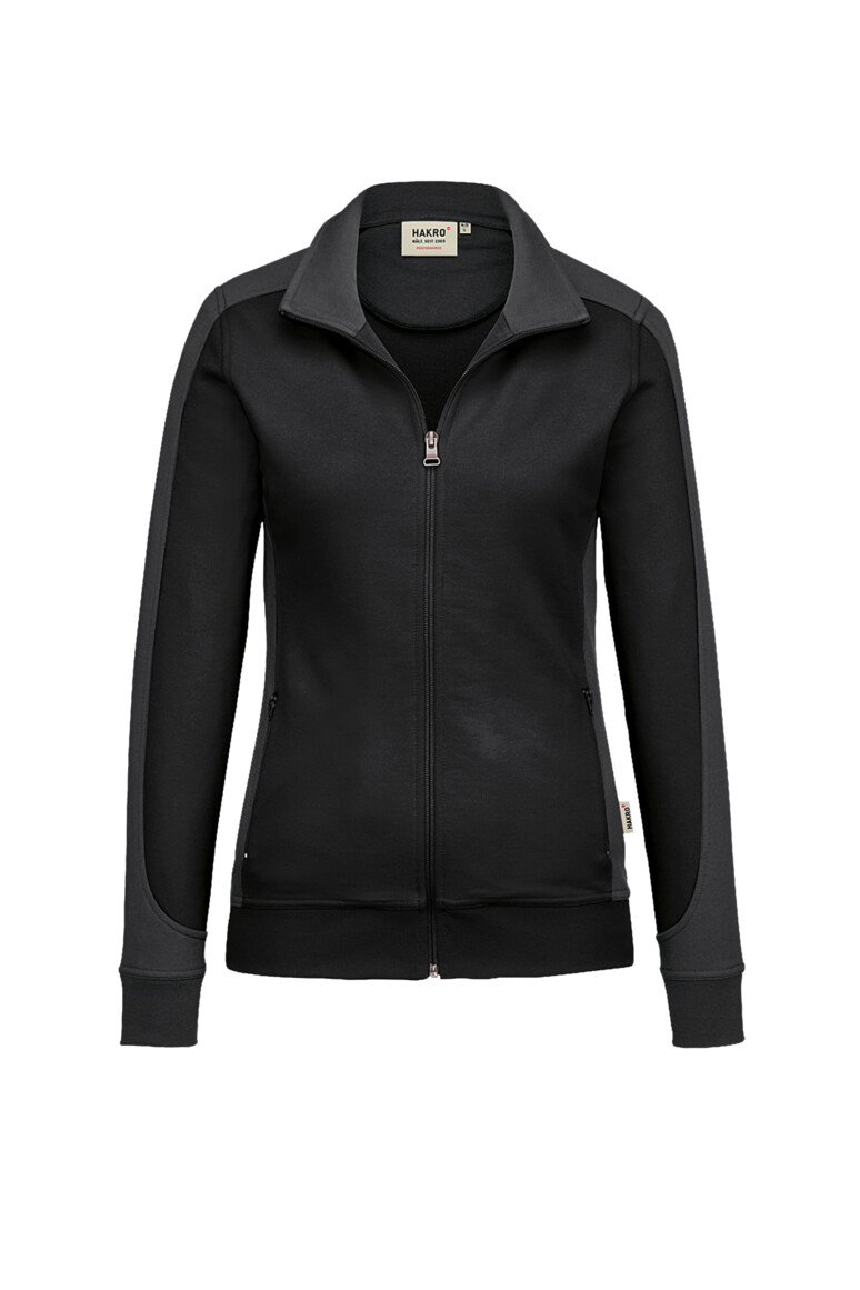 HAKRO Damen Sweatjacke Contrast MIKRALINAR® - Produktbild