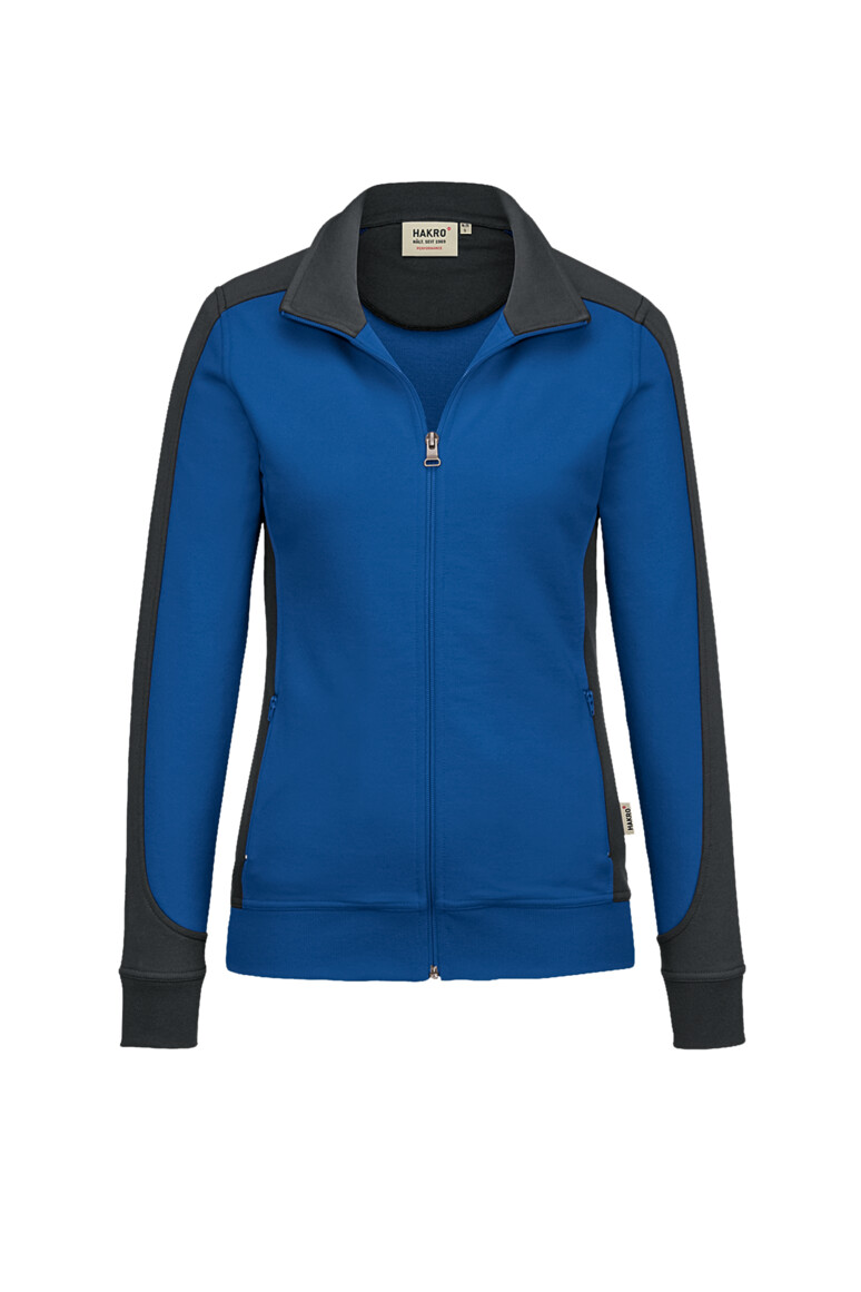 HAKRO Damen Sweatjacke Contrast MIKRALINAR® - Produktbild