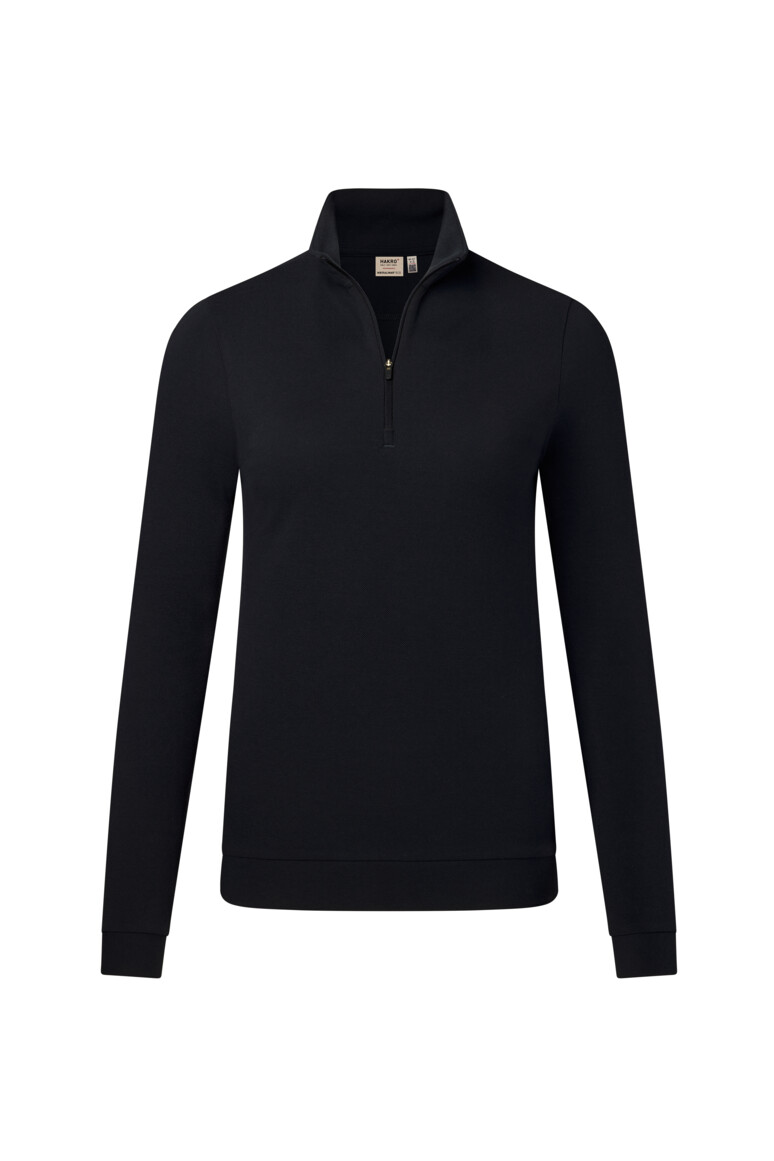 HAKRO Damen Zip-Longsleeve Piqué MIKRALINAR® ECO