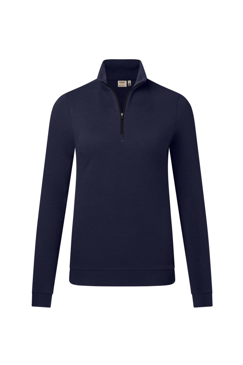 HAKRO Damen Zip-Longsleeve Piqué MIKRALINAR® ECO