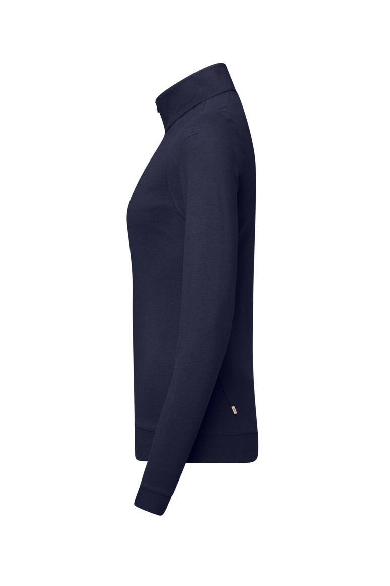 HAKRO Damen Zip-Longsleeve Piqué MIKRALINAR® ECO