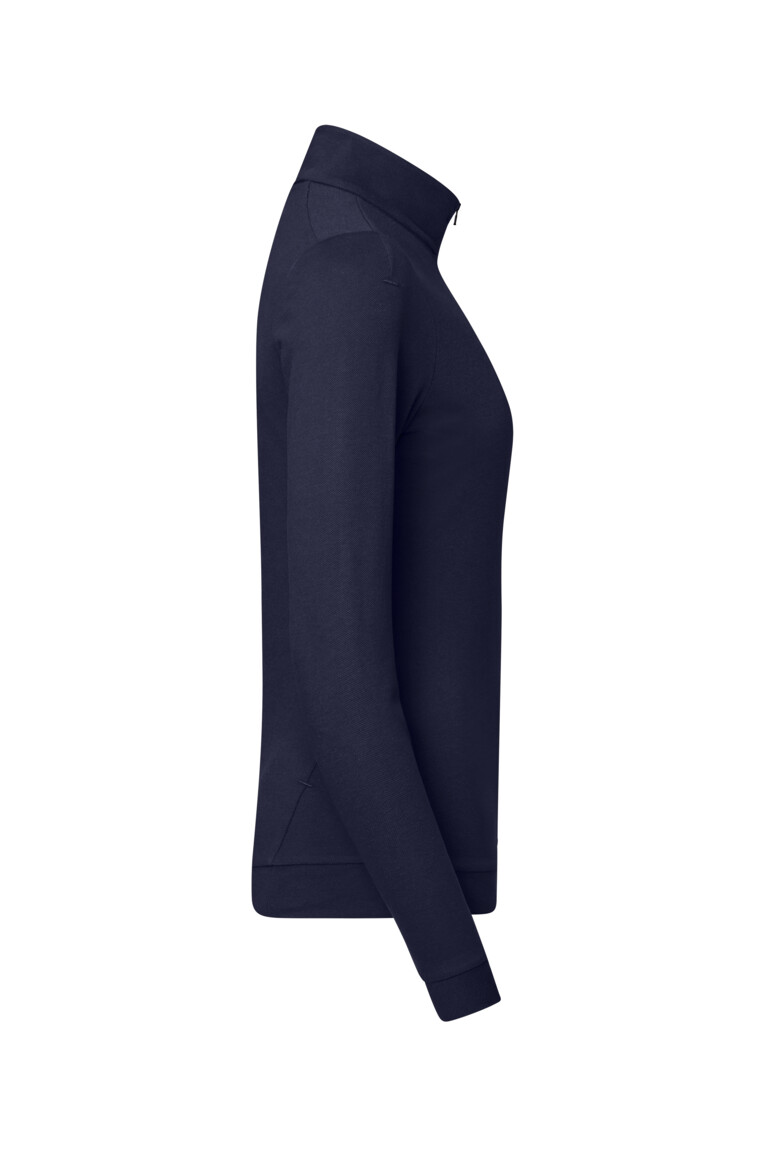 HAKRO Damen Zip-Longsleeve Piqué MIKRALINAR® ECO