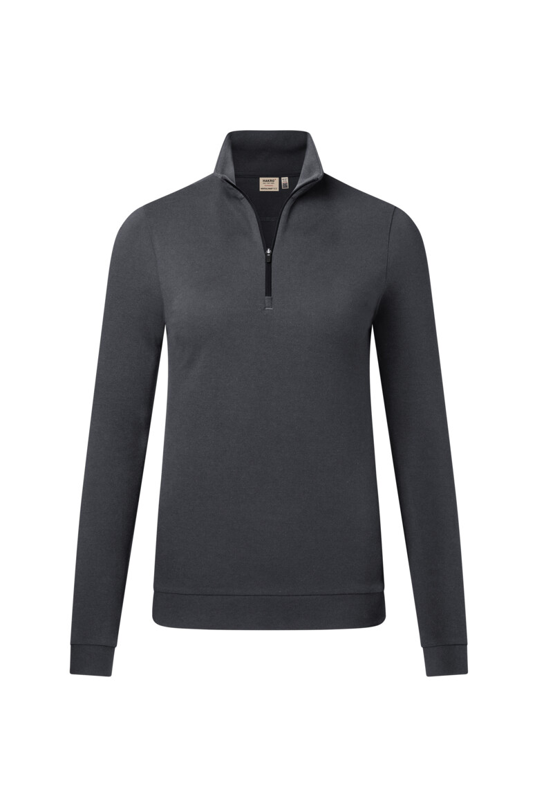 HAKRO Damen Zip-Longsleeve Piqué MIKRALINAR® ECO