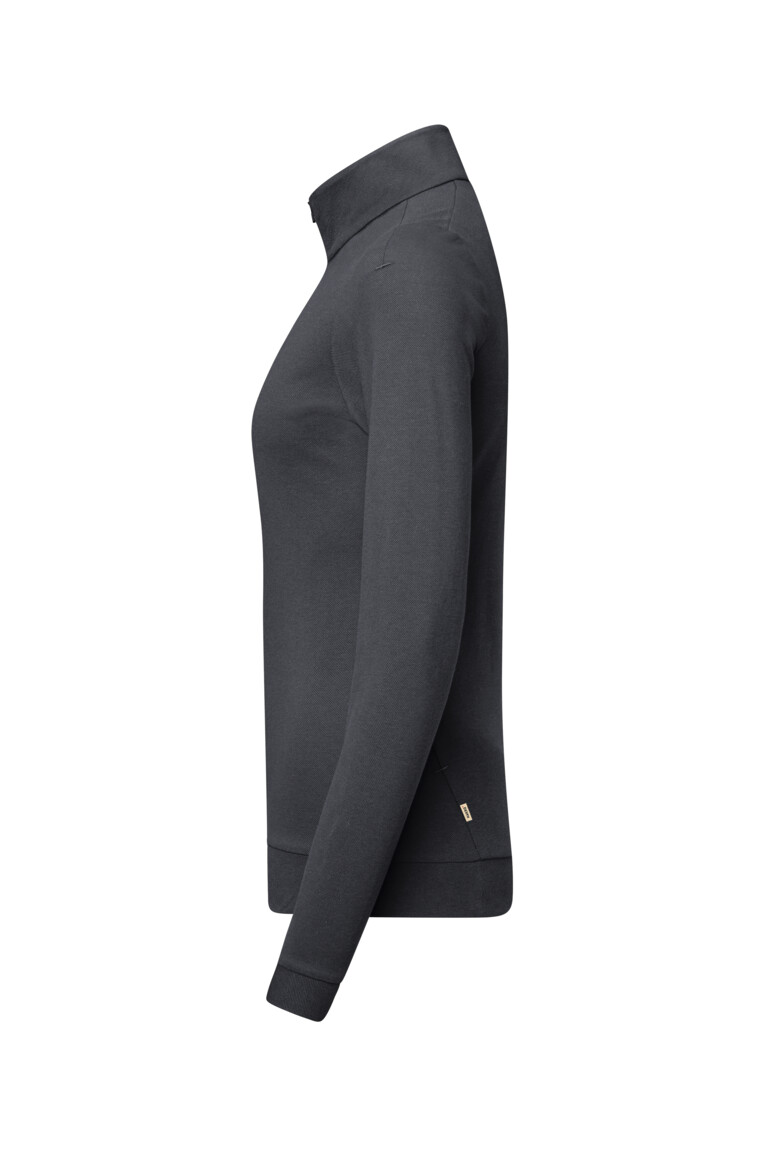 HAKRO Damen Zip-Longsleeve Piqué MIKRALINAR® ECO