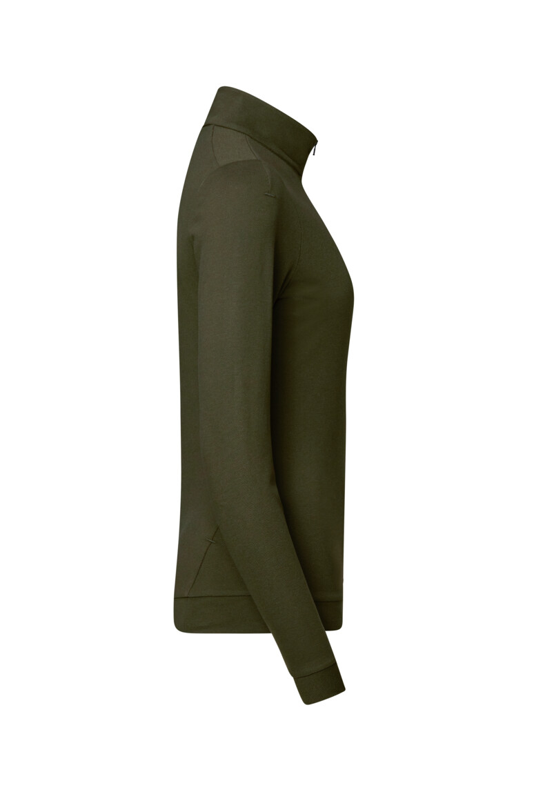 HAKRO Damen Zip-Longsleeve Piqué MIKRALINAR® ECO