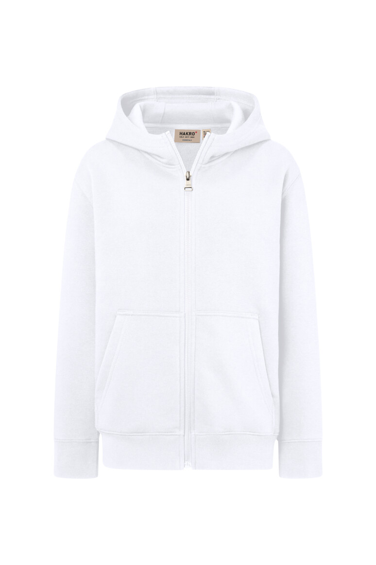 HAKRO Kinder Kapuzen-Sweatjacke Bio-Baumwolle