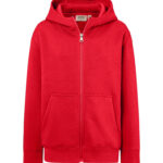 HAKRO Kinder Kapuzen-Sweatjacke Bio-Baumwolle