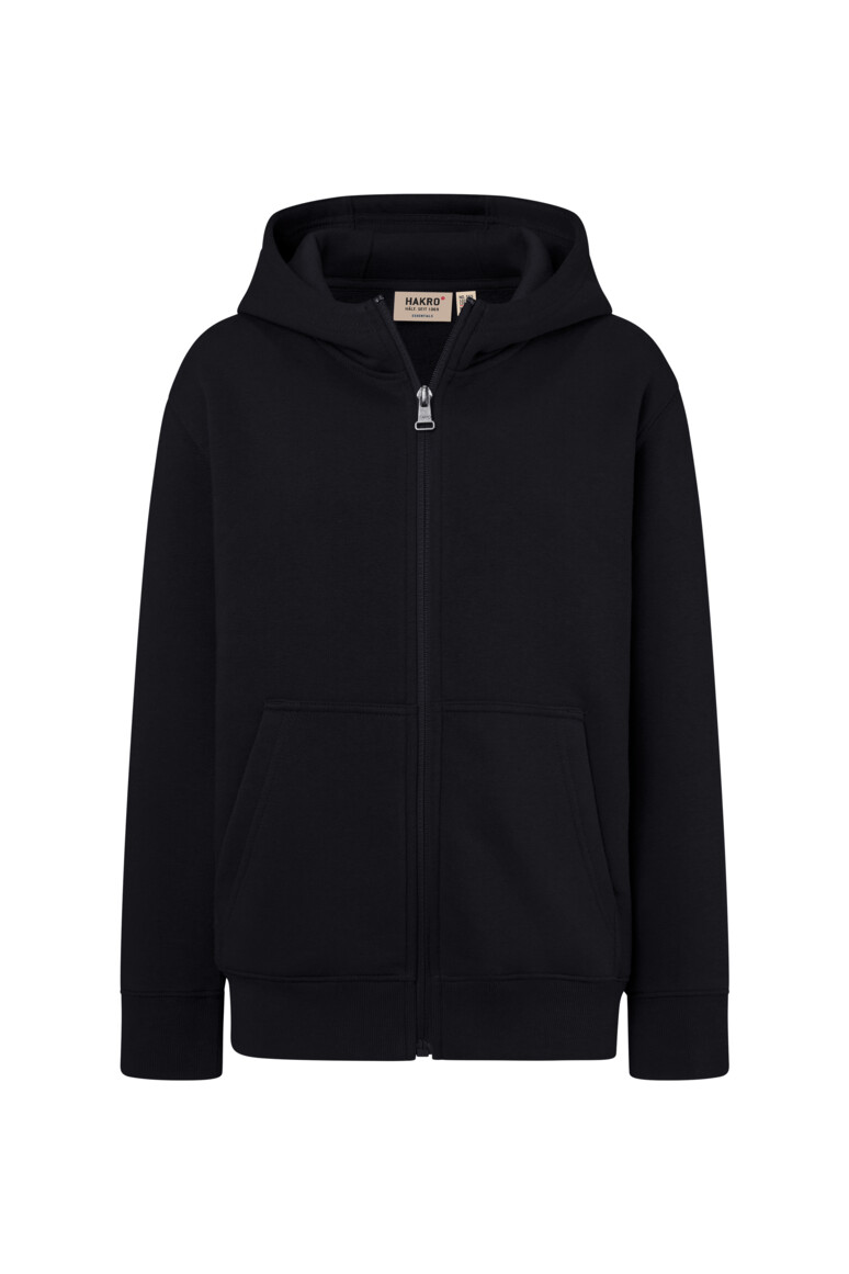 HAKRO Kinder Kapuzen-Sweatjacke Bio-Baumwolle