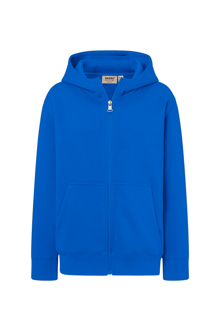 HAKRO Kinder Kapuzen-Sweatjacke Bio-Baumwolle