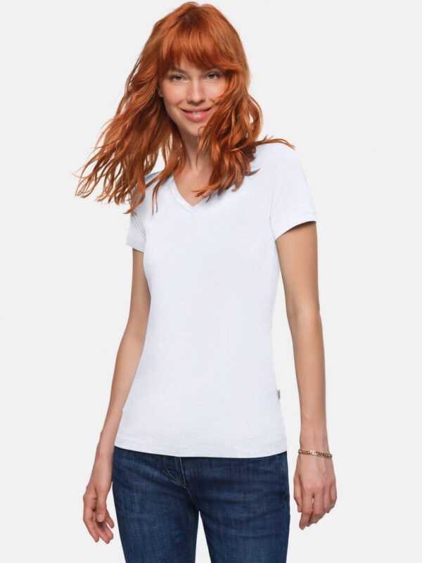 HAKRO Damen V-Shirt Stretch