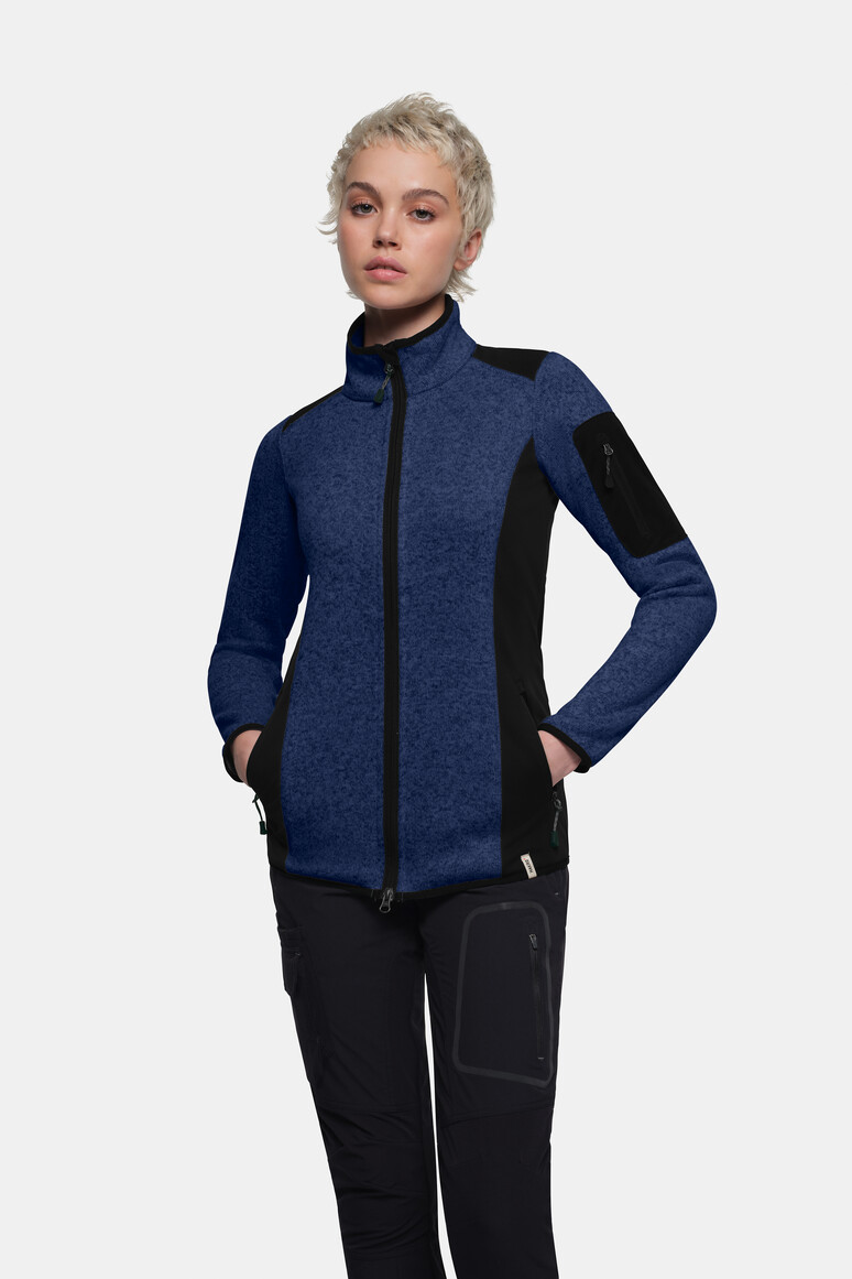 HAKRO Damen Strickfleecejacke