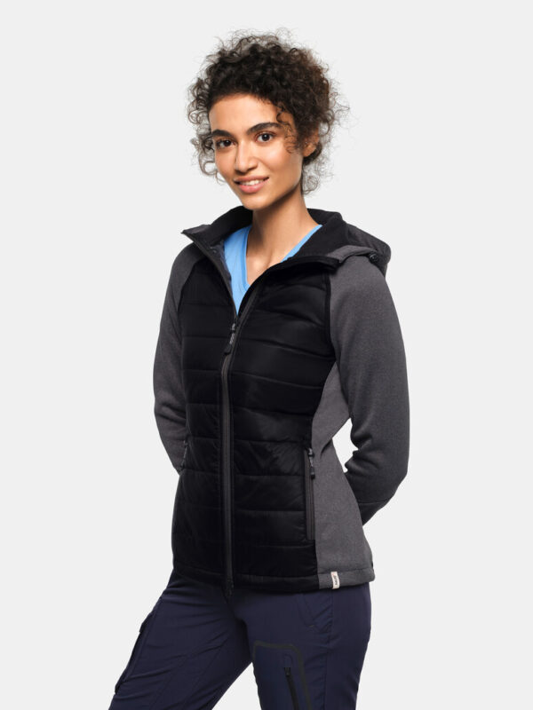 HAKRO Damen Kapuzen-Hybridjacke Contrast