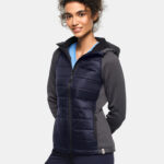 HAKRO Damen Kapuzen-Hybridjacke Contrast