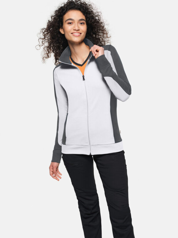 HAKRO Damen Sweatjacke Contrast MIKRALINAR® - Produktbild