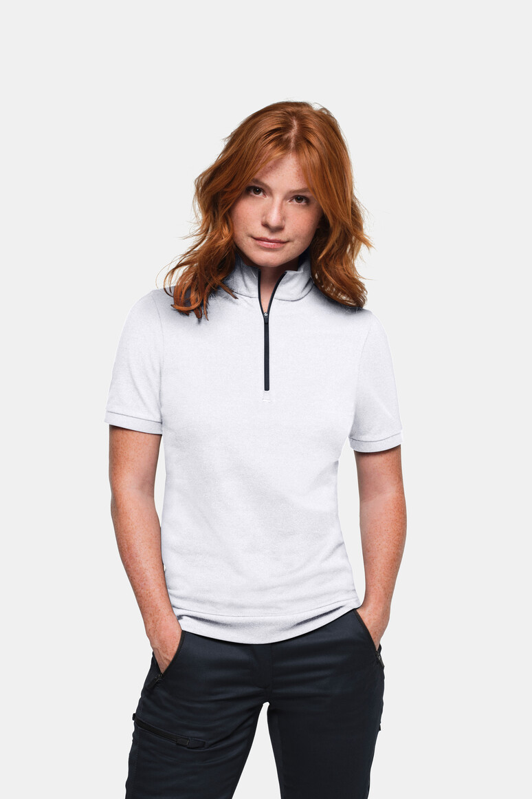 HAKRO Damen Zip-Shirt Piqué MIKRALINAR® ECO