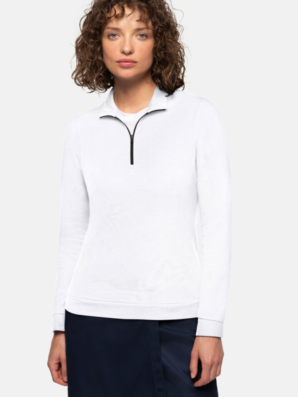 HAKRO Damen Zip-Longsleeve Piqué MIKRALINAR® ECO