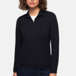 HAKRO Damen Zip-Longsleeve Piqué MIKRALINAR® ECO