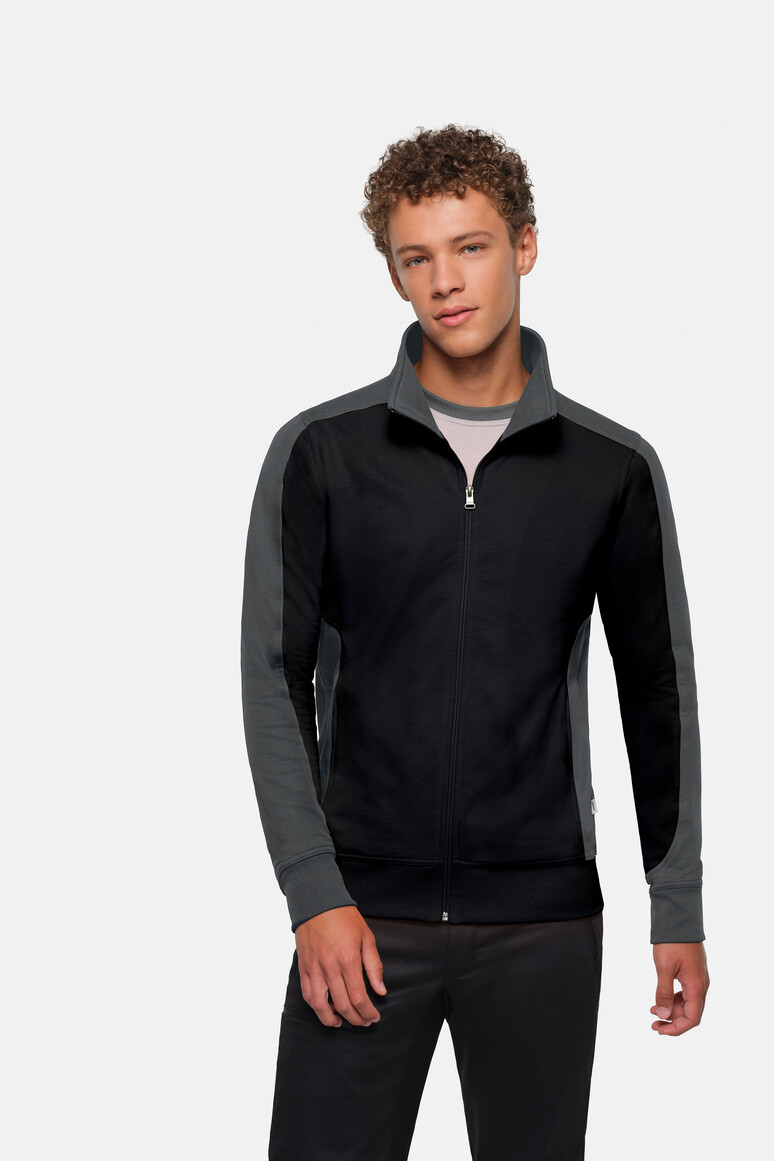 HAKRO Sweatjacke Contrast MIKRALINAR®