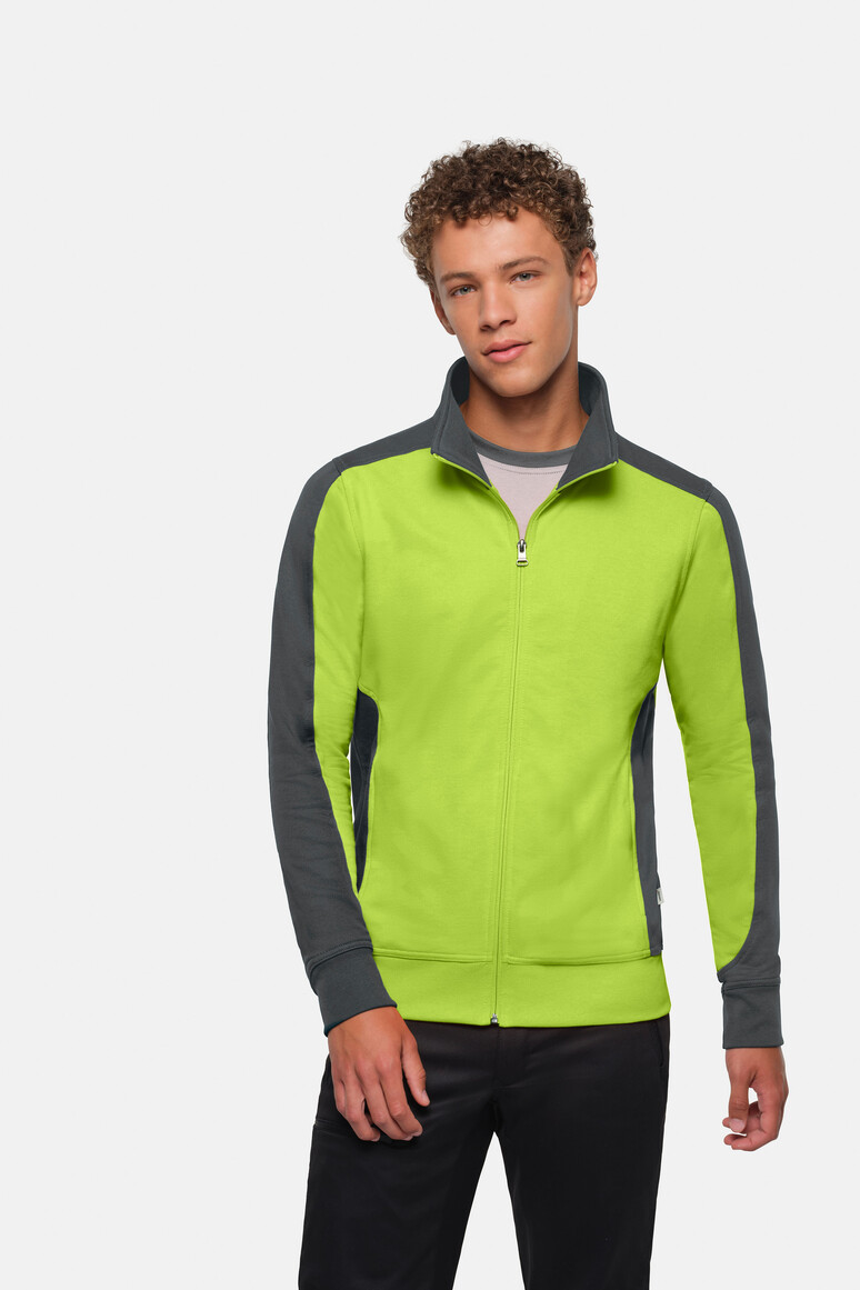HAKRO Sweatjacke Contrast MIKRALINAR®