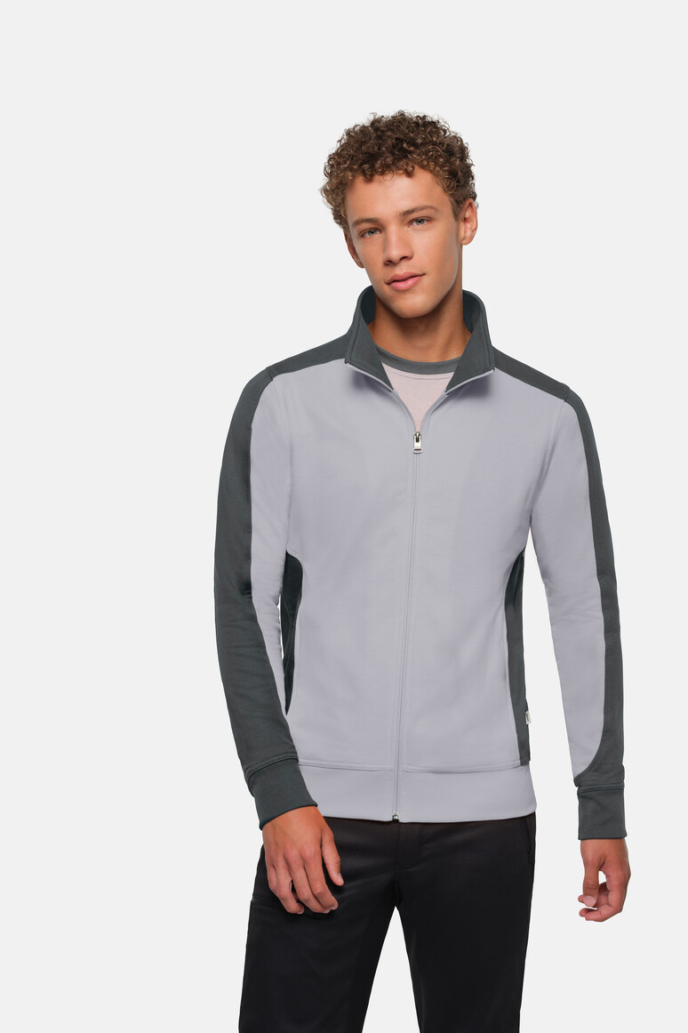 HAKRO Sweatjacke Contrast MIKRALINAR®