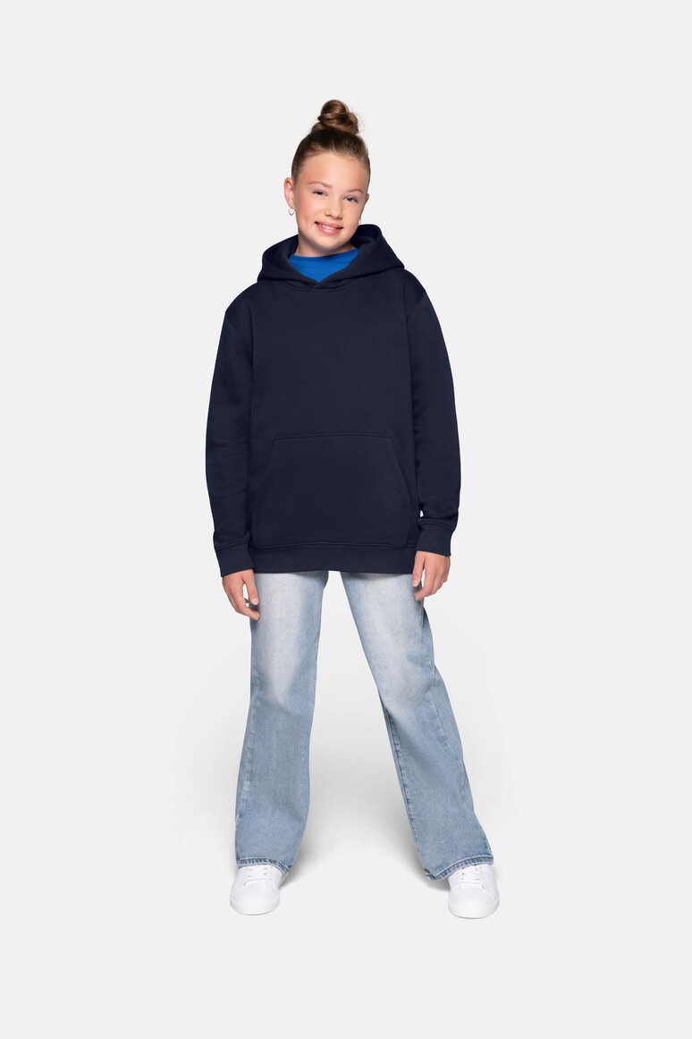 HAKRO Kinder Kapuzen-Sweatshirt Bio-Baumwolle