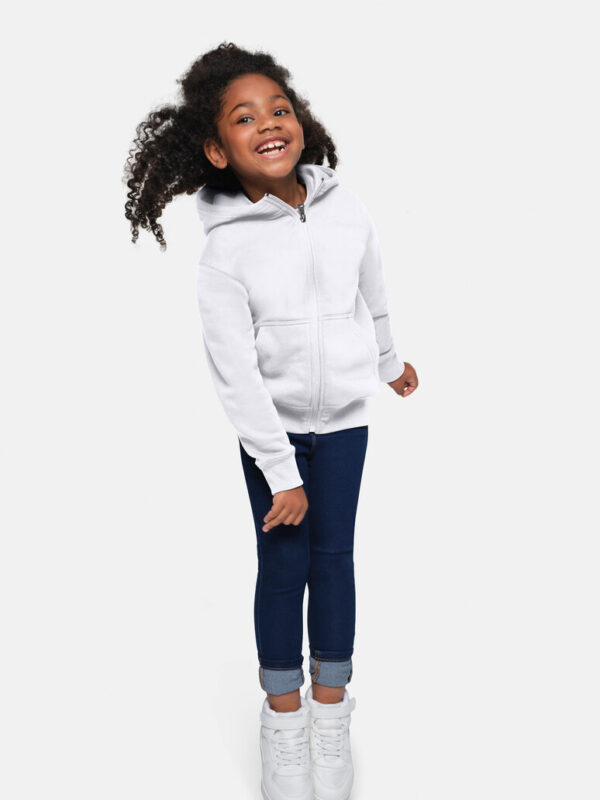 HAKRO Kinder Kapuzen-Sweatjacke Bio-Baumwolle