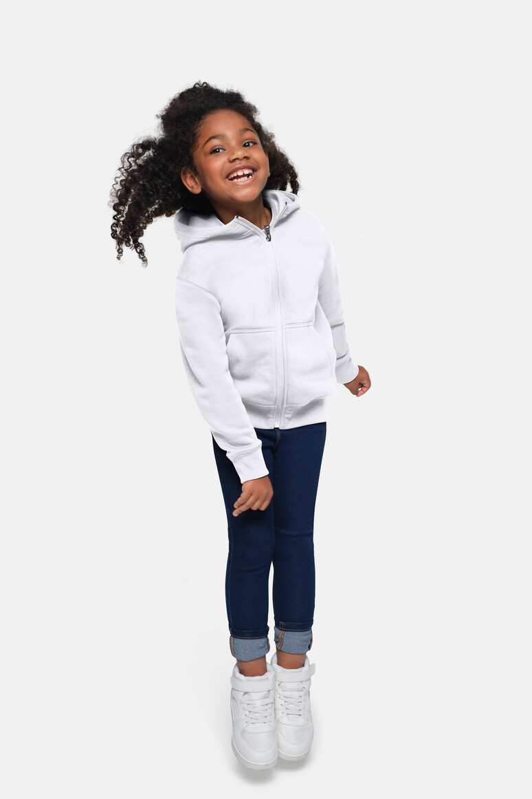 HAKRO Kinder Kapuzen-Sweatjacke Bio-Baumwolle