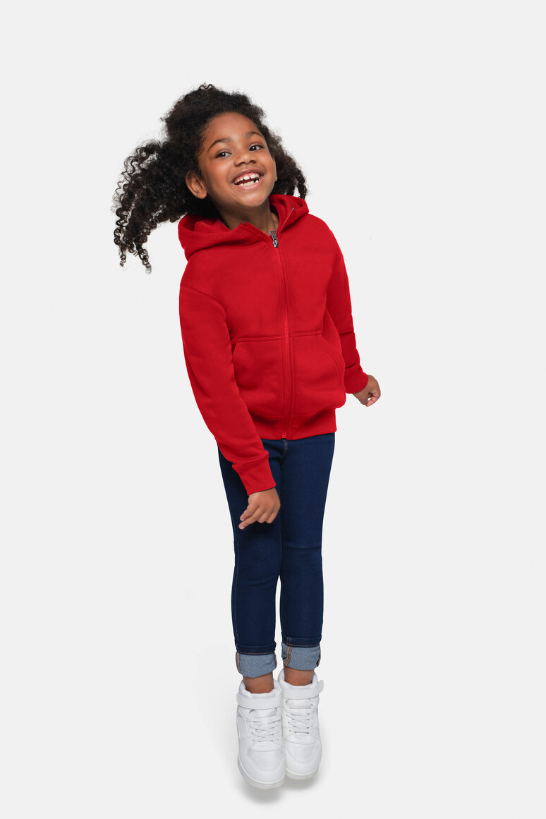 HAKRO Kinder Kapuzen-Sweatjacke Bio-Baumwolle
