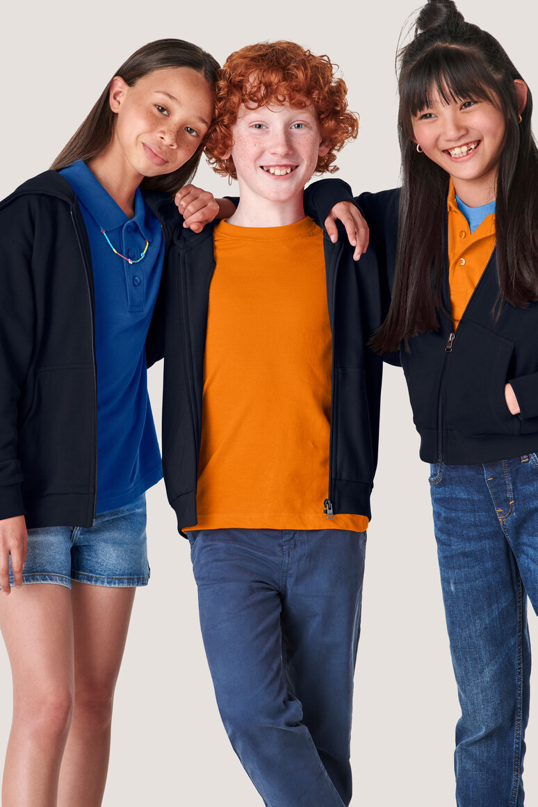 HAKRO Kinder Kapuzen-Sweatjacke Premium - Produktbild