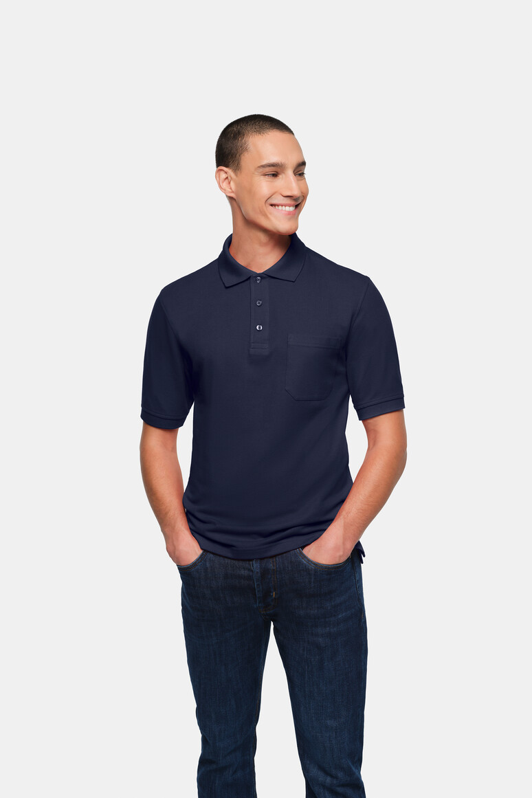HAKRO Pocket-Poloshirt Top