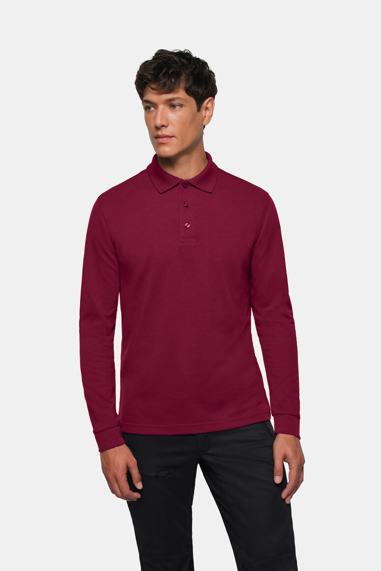 HAKRO Longsleeve-Poloshirt MIKRALINAR®