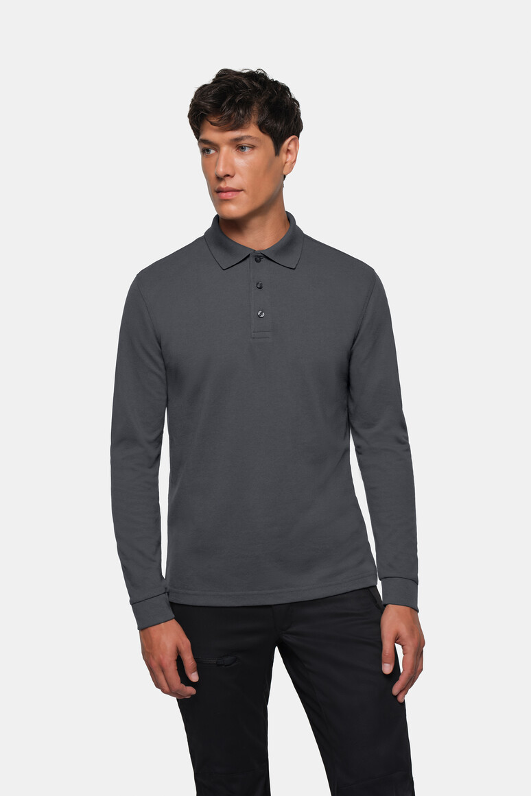HAKRO Longsleeve-Poloshirt MIKRALINAR®