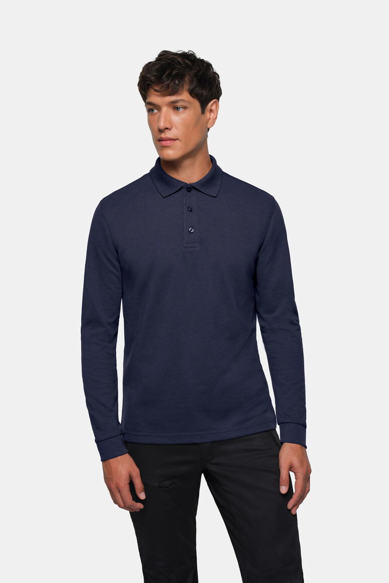 HAKRO Longsleeve-Poloshirt MIKRALINAR®