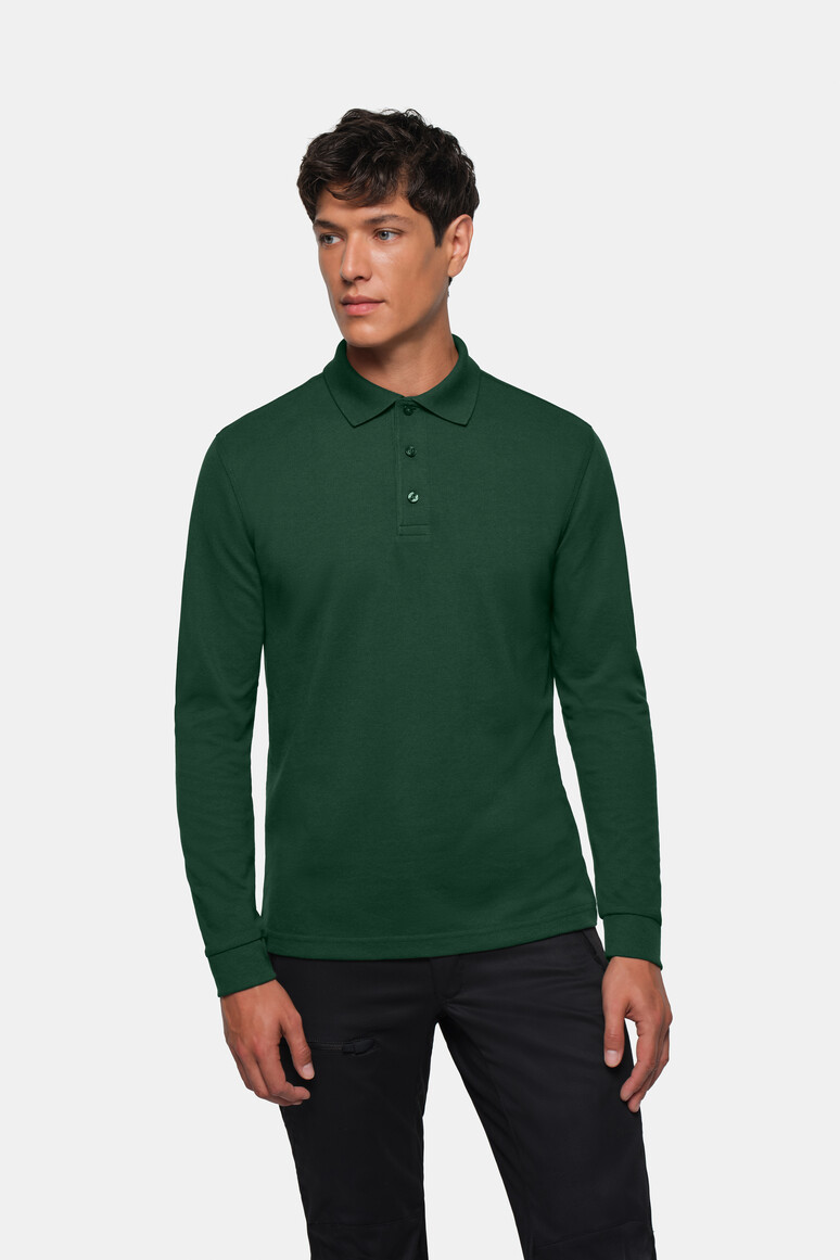 HAKRO Longsleeve-Poloshirt MIKRALINAR®