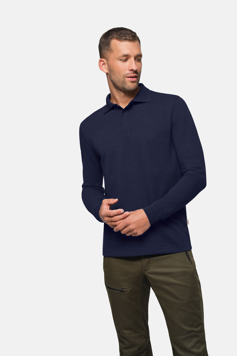 HAKRO Longsleeve-Poloshirt MIKRALINAR® HACCP