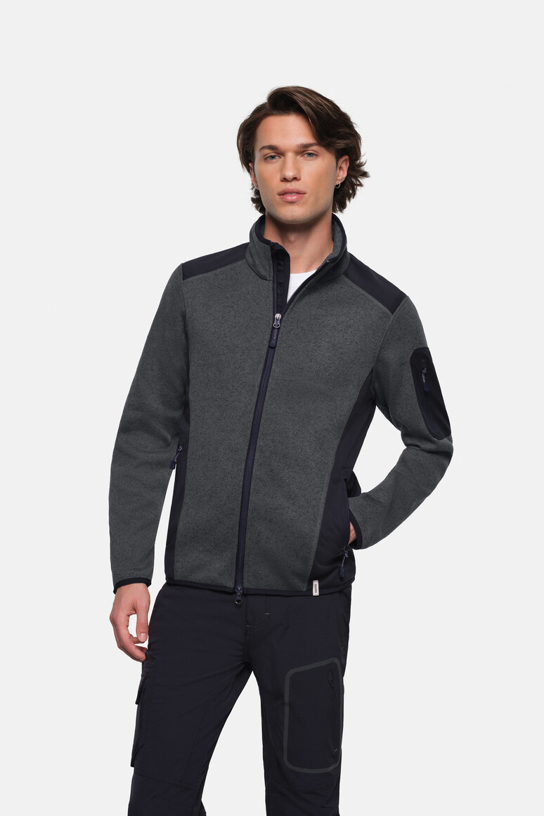 HAKRO Strickfleecejacke