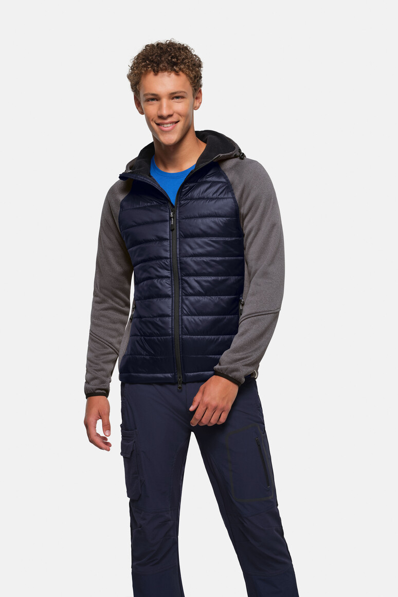 HAKRO Kapuzen-Hybridjacke Contrast